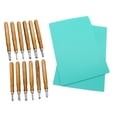 thumbnail image 1 of koolsoo Wood Carving Tools Kit, 12pcs Carbon Steel Chisels Gouges Cutting enthusiasts, 1 of 7