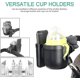 thumbnail image 2 of Portavasos universal para cochecito. 2 en 1 con soporte para teléfono giratorio de 360 grados Afortunado Sencillez, 2 of 5