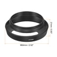 thumbnail image 2 of Uxcell 49mm Lens Hood, Standard Vented Matte Surface Hood with Cleaning Cloth for Camera Lens, Black, 2 of 6