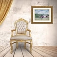 thumbnail image 3 of Curinga, Kim 24x19 Gold Ornate Wood Framed with Double Matting Museum Art Print Titled - Barn in the Pasture, 3 of 4