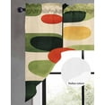 thumbnail image 3 of Green Abstract Kitchen Swag Valances for Windows, Middle Century Minimalist Lines Swag Valances Curtains for Living Room, Rod Pocket Window Treatments for Bathroom, Bedroom, Cafe, 56"x36", 3 of 6