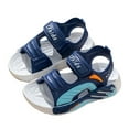 thumbnail image 5 of Gubotare Sandals for Toddler Boys Kids Sandals Boys Girls Summer Outdoor Non-slip Athletic Sandals Adjustable Sport Sandal Lightweight Beach Gifts for Toddler Size 13.5 (Blue,13.5 Little Kids), 5 of 6