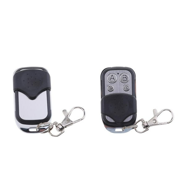 2x Universal 433.92Mhz telemando Inalámbrico Llavero para Puerta de cochera Eléctrica Hugo Control remoto para puertas de garaje