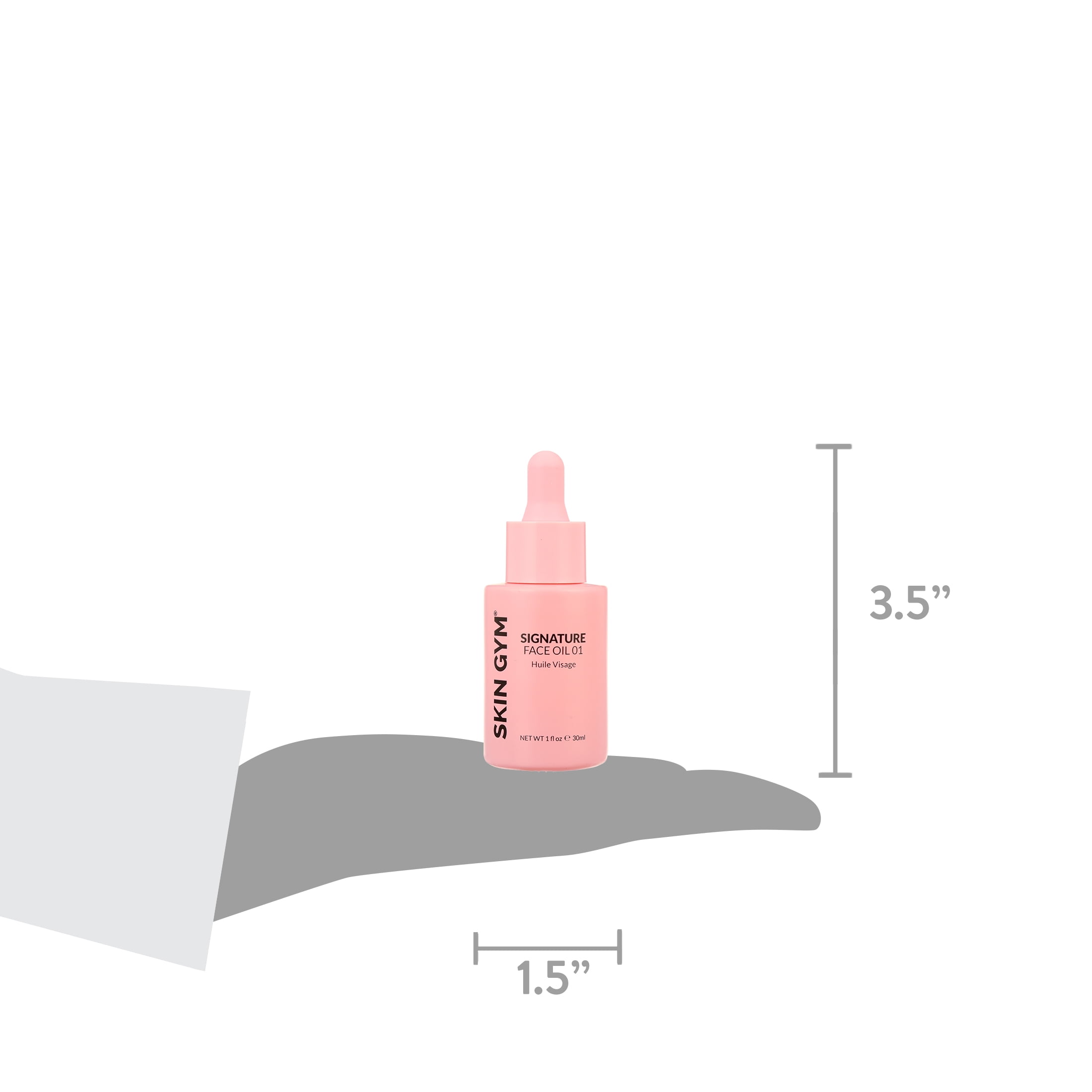 Skin Gym Rose Quartz Gua Sha Workout Kit, Rose Quartz Sculpty Heart Gua Sha + Signature Face Oil Value Added Kit for Glowing, Radiant Skin, 1 fl oz.