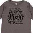 thumbnail image 4 of Inktastic I Love My Grandma Snow Much Boys or Girls Long Sleeve Toddler T-Shirt, 4 of 5