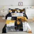 thumbnail image 2 of Homewish Graffiti Splash Bedding Comforter Set 2pcs for Kids Teens,Abstract Geometric Rectangle Twin Comforter Sets Microfiber,Vintage Aesthetic Breathable Bedding Set,Ultra Soft Home Decor, 2 of 8