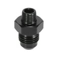 thumbnail image 6 of 2pcs AN6 Male to 1/8" NPT Male Union Car Flare Reducer Hose Fitting Adapter Universal Aluminum Alloy Black Anodized, 6 of 6