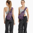 thumbnail image 6 of Colorful Abstract Sling Backpack with Fantasy Mandala Pattern, Lightweight Durable Crossbody Daypack, Adjustable Strap, Multiple Compartments for Gym, Daily Use, 6 of 6