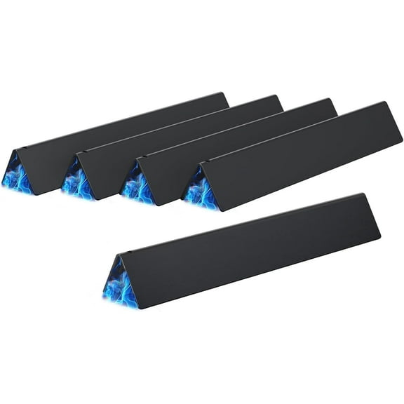 X Home 7636 Flavorizer Bars Replacement for Weber Spirit (3 Burner) E/S-310/320/330 (2013-2017) & GS4 II 300 Series , 15.3" Porcelain Steel Bars with Front Control Panel, 5-Pack