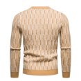 thumbnail image 4 of Jersey de cuello redondo ajustado para hombre de otoño, camisa informal con estampado de fondo, camisa de punto para hombre Pompotops  oipoqjl39989, 4 of 5