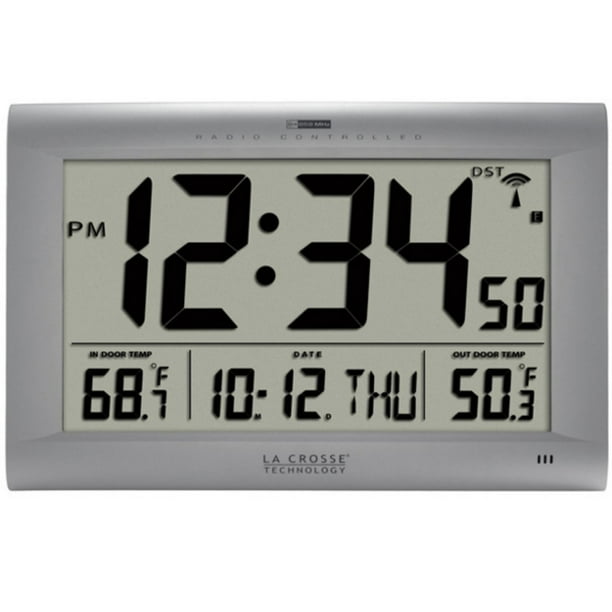 La Crosse Technology Jumbo Atomic Digital Wall Clock with Out