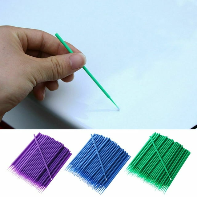 Car Paint Brushes Paint Touch-Up Disposable Dentistry Pen Car Applicator Plastic Precise For Smooth Application Small Scratches Green Mingyiq
