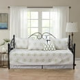 thumbnail image 2 of Home Soft Things 6-Piece Reversible Quilted Daybed Set w/ Bedskirt, Shams & Pillow - Bloom Medallion, 75"x39", 2 of 7