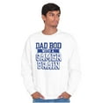 thumbnail image 5 of Dad Bod Video Gamer Brain Geek Nerd Men's Crewneck Sweatshirt Brisco Brands M, 5 of 6