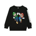 thumbnail image 3 of Nintendo Super Mario Boys Black Sweatshirt, 3 of 7