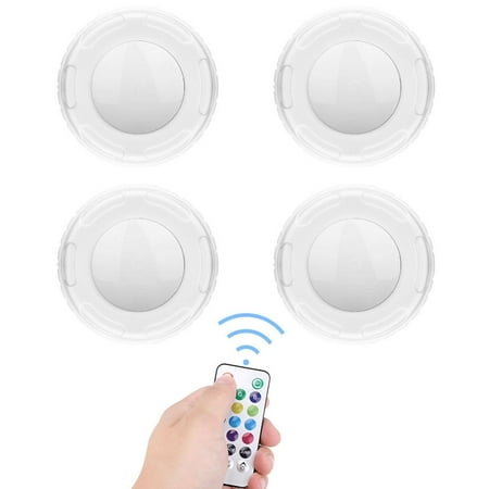 

Younar 4PCS LED Intelligent Remote Control Light Cabinet Light Night Lamp for Kitchens Cabinets