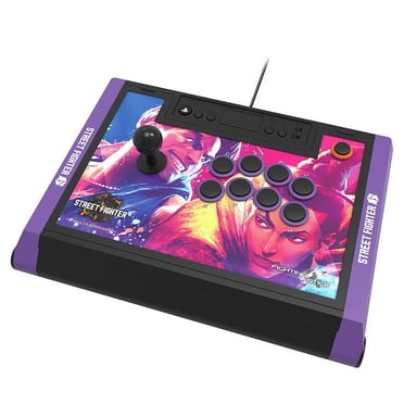 HORI - Video Game Fighting Alpha Stick for PlayStation 5, PlayStation 4 and Windows PC, Street Fighter VI Edition