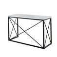 thumbnail image 1 of Steve Silver Skyler White Marble Top Rectangle Sofa Table, 1 of 5
