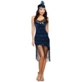 thumbnail image 2 of Adults Women's Sexy Blue Downtown Doll Flapper Dress Costume 3X-4X 18-20, 2 of 2