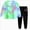 C398--Green, variant on 4-5 Years Girls Outfits Sweatsuit Set Long Sleeve Sweatshirt Sweatpant Tracksuit Sets Tie Dye Pattern Long Sleeved Pants Outfit For Girls Pink