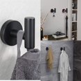 thumbnail image 4 of Bathroom Towel Hook,Screw in Metal Coat Hook Matte Black Robe Hook Stainless Steel Hanger Towel Robe Clothes Closet, 4 of 7