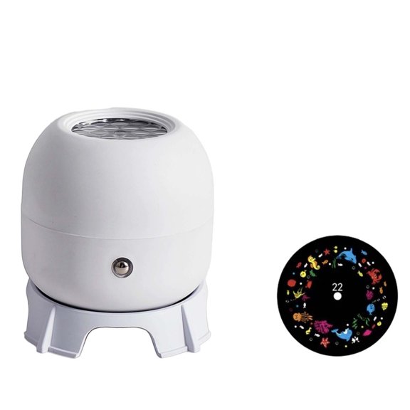 ICQOVD Rechargeable Star Projector Night Light,USB Rechargeable Touch Control Projection Lamp with Adjustable Brightness for Bedroom,Party,Holiday and Home Decor