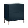 thumbnail image 5 of LIVILAND Modern 3-Drawer Nightstand Bedside Table End Table Furniture - Navy, 5 of 6