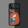 thumbnail image 3 of Case For Apple iPhone 11 13 15 14 Pro Max 12 Mini 7 8 Plus XR X XS XE 6 6S Skin Feel Scrub Phone Cover TPU Disney Princess Shell, 3 of 5
