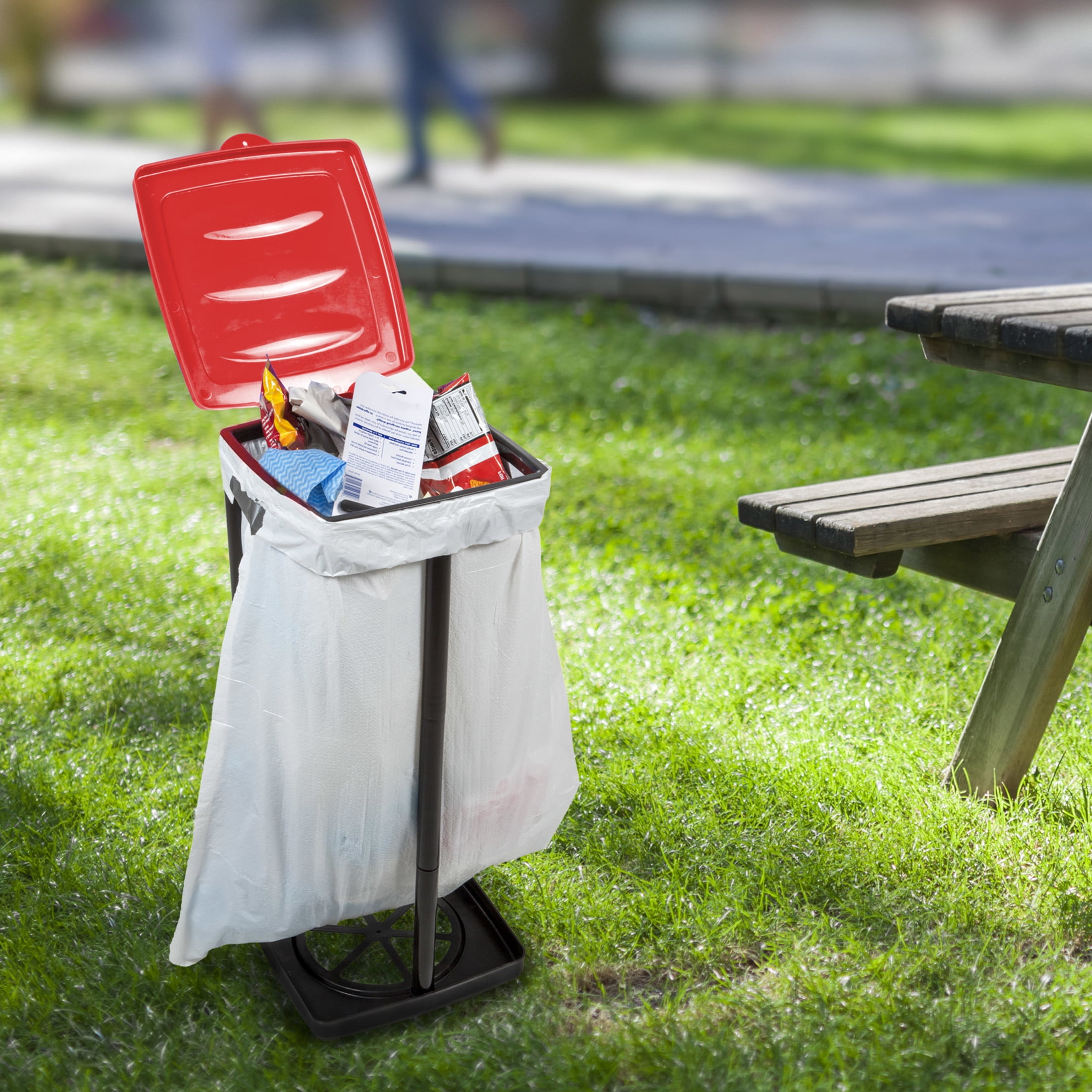 Garbage Trash Bag Holder Red Wakeman Outdoors
