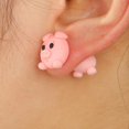 thumbnail image 3 of Animal Bite Ear Studs Animal Soft Clay Pendientes Lindo Pendiente De Dibujos Animados Para La Colocación Diaria Moyic AP007541-03, 3 of 6