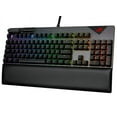 thumbnail image 2 of ASUS ROG Strix Flare II 100% RGB Gaming Keyboard, ROG NX Red Mechanical switches, PBT doubleshot keycaps, 8k Hz Polling, Sound-dampening Foam, Media Controls, USB passthrough, Wrist Rest-Black, 2 of 6
