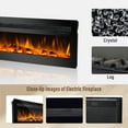 CozyHom 50 Inch Electric Fireplace, Recessed Wall Mounted Electric