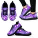 thumbnail image 1 of Zapatillas deportivas con diseño de cinta morada para mujer, zapatos para el cáncer de páncreas, calzado para la concientización sobre el lupus y la epilepsia, zapatos planos, 1 of 6