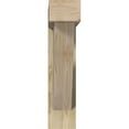 thumbnail image 2 of Ekena Millwork 6"W x 26"D x 26"H Traditional Block Rough Sawn Bracket w/ Offset Brace, Douglas Fir, 2 of 25