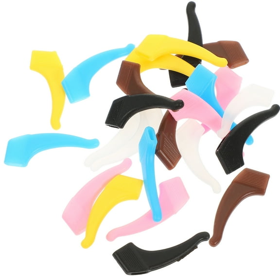 unbranded 24 pcs Non-slip Eyeglasses Ear Grips Glasses Ear Hooks Silicone Sunglasses Ear Grips