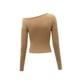 thumbnail image 4 of Camisa de otoño para mujer, Tops con hombros descubiertos, Tops cortos ajustados para adolescentes para el trabajo en la playa XL, 4 of 7