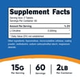 thumbnail image 2 of Suplemento Nutricost L-citrulina 2500 mg 120 comprimidos, 2 of 5
