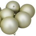 thumbnail image 3 of Northlight 12ct Shatterproof Matte Christmas Ball Ornament Set 4" - Gold, 3 of 4