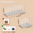 thumbnail image 2 of Organizador de carteras SortNStore ajustable transparente, paquete de 3, 2 of 7