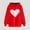Red6, variant on BUIGTTKLOP Hoodies for Women Fall Long Sleeve Shirts Heart Print Hooded Sweatshirts with Pocket Drawstring