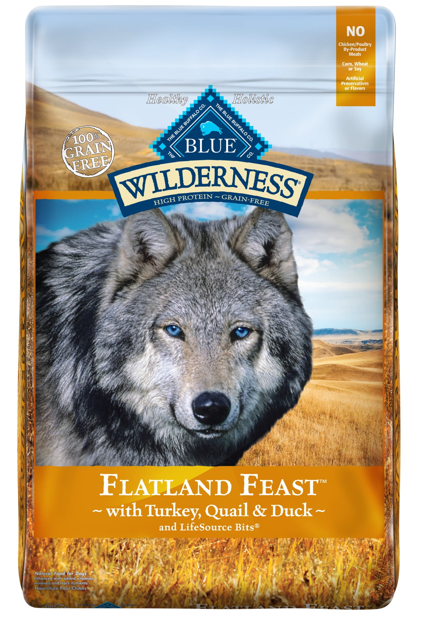 Blue Buffalo Wilderness Flatland Feast High Protein Grain ...
