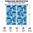 thumbnail image 2 of Blackout Kids Curtains,Blue Geometric Pattern Childrens Insulated Curtains Set Of 2,Bedroom Essentials,Toddler Room Decor 42"x84", 2 of 5
