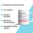 thumbnail image 5 of Novelty Genius “Turned Out Awesome" Large Ceramic 15oz Drinking Coffee Mug, Funny Gift for Mom, 5 of 5