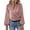Pink, variant on cfhntfmh Dressy Casual Shirts for Women Chiffon Trendy Cross V Neck Tunic Blouses Elegant Lantern Long Sleeve Going out Tops