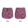 thumbnail image 5 of Picia Summer Flamingo Pattern Women's 2 in 1 Athletic Running Shorts High Waisted Workout Casual Gym Sweat Shorts with Comfy Liner Zipper Pockets-Small, 5 of 9