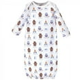 thumbnail image 2 of Luvable Friends Baby Boy Cotton Bears Gowns Layette Gift Set, Tribe, 4-Piece, 2 of 5