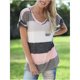 thumbnail image 3 of Dnzceghtig Blusa Suelta de Manga Corta para Mujer Camisetas a Rayas de Verano para Mujer, 3 of 5
