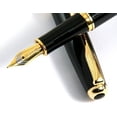 thumbnail image 3 of Black and Golden Arrow Iridium Medium Nib Fountain Pen, 3 of 3