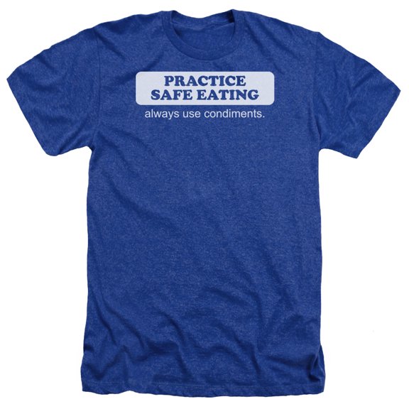 - Safe Eating - Heather Short Sleeve Shirt - X-Large