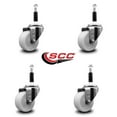 thumbnail image 2 of 3 Inch Nylon Wheel Swivel 7/8 Inch Expanding Stem Caster Set SCC, 2 of 2